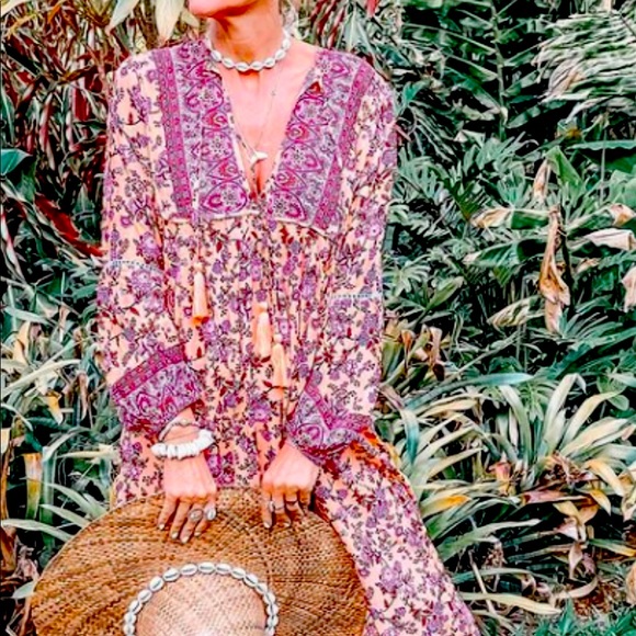 Tanah Folk Dresses & Skirts - Tanah Folk Lillian Dress in Persia M/L